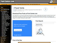 Tablet Screenshot of fontcenter.com